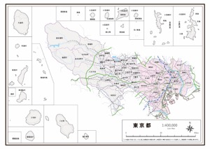 埼玉県 県域のみ の白地図 ラクして 楽しい 楽地図