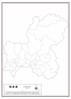 白地図 長野 県