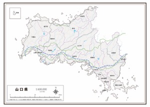 広島県 市区町村名 の白地図 ラクして 楽しい 楽地図