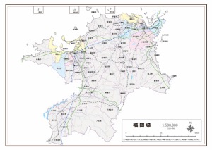 沖縄県 市区町村名 の白地図 ラクして 楽しい 楽地図