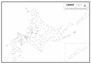 北海道地方 楽地図 日本全国の白地図ダウンロードサイト