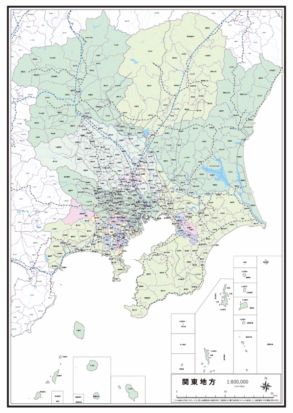 関東地方 鉄道 新幹線 Jr 私鉄３セク の白地図 ラクして 楽しい 楽地図