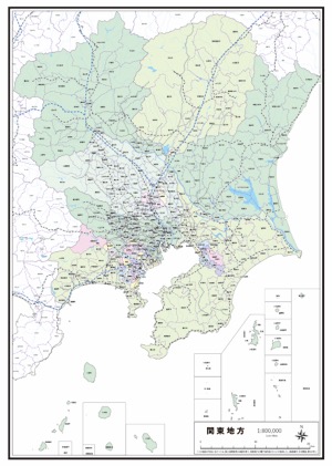 関東地方 鉄道 新幹線 Jr 私鉄３セク の白地図 ラクして 楽しい 楽地図