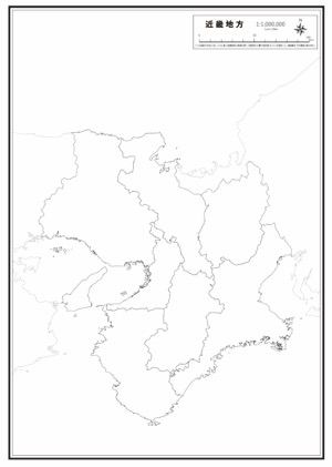 近畿地方 楽地図 日本全国の白地図ダウンロードサイト