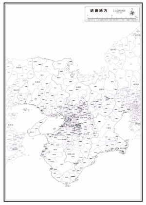 近畿 市区町村名 の白地図ダウンロード ラクして 楽しい 楽地図