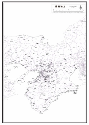 近畿地方 高速道路 の白地図 ラクして 楽しい 楽地図