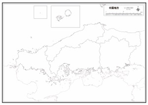 中国地方 楽地図 日本全国の白地図ダウンロードサイト