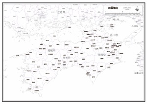 四国地方 楽地図 日本全国の白地図ダウンロードサイト