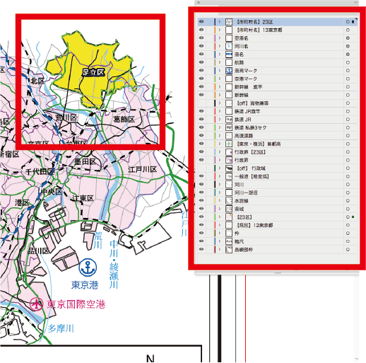 編集可能な イラストレーター 地図データ 楽地図 日本全国の白地図